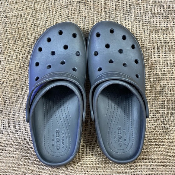 Crocs Clogs Classic Shoes Slip On gray Size 11 - Picture 9 of 10